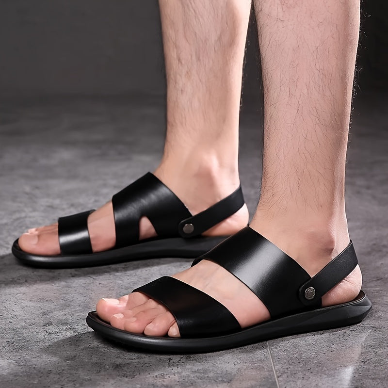 Orthopedisch Stijlvolle Zwarte Sandalen - Henri