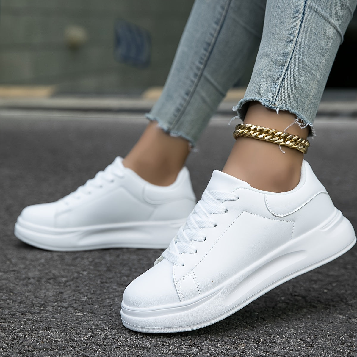 Orthopedische Witte Sneakers - Anne