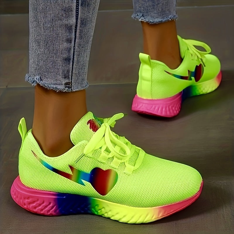 Neon gele sneakers sale