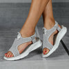 Orthopedische Glitter Sandalen Zwart - Anna