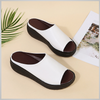 Lucas - Orthopedic Sleek White Slides