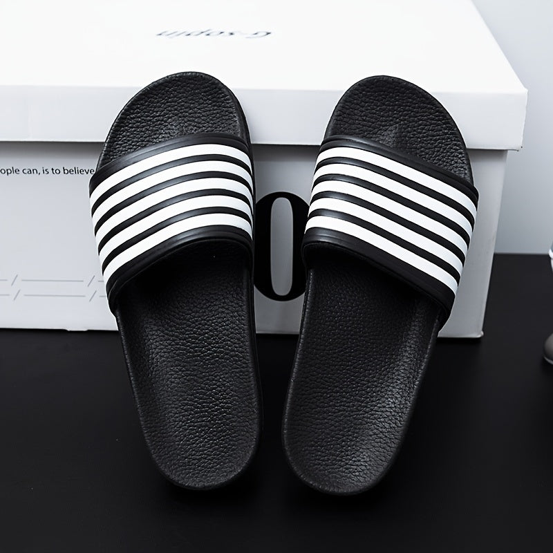 Orthopedische Zwarte Strepen Slipper - Tom