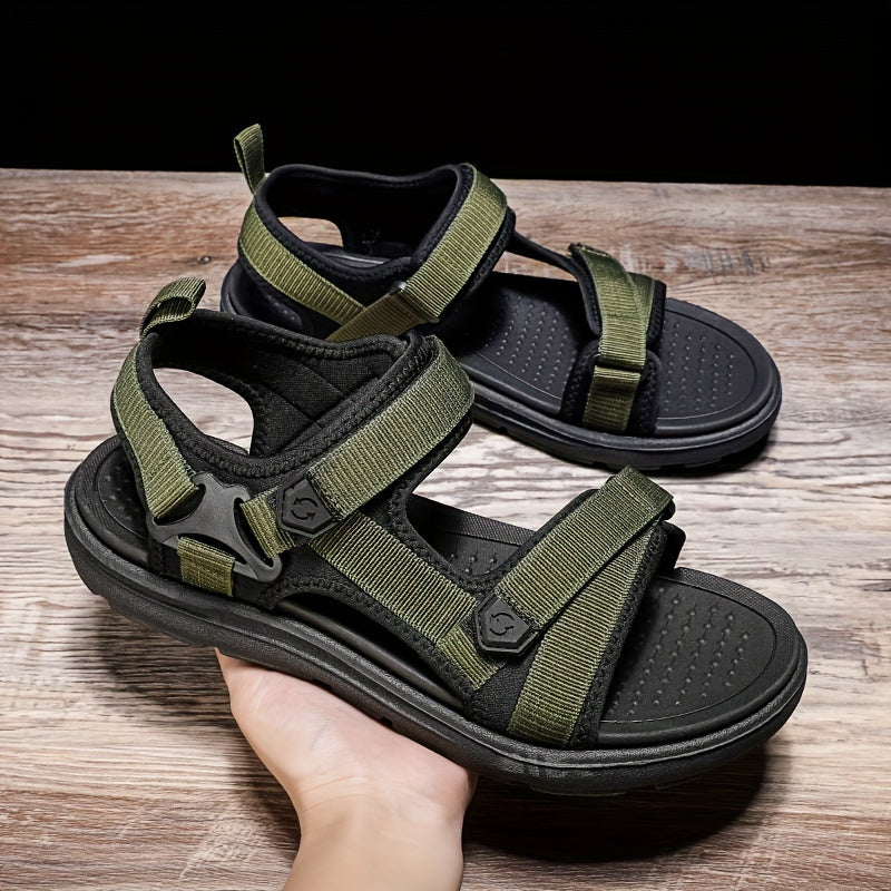 Orthopedische Legergroene sandalen - Max