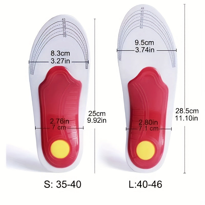 Orthopedische Schokabsorberende Inlegzolen Rood - Claudia