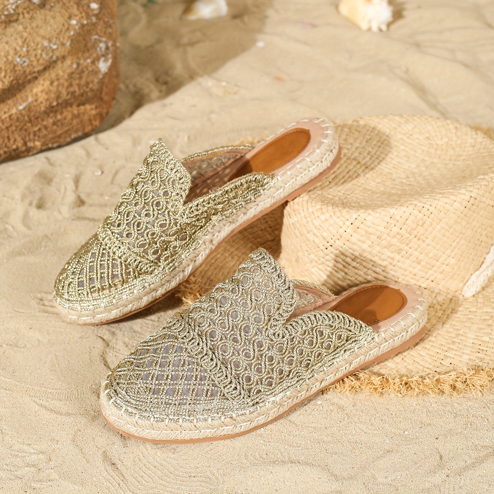 Orthopedische Beige Slippers - Laura