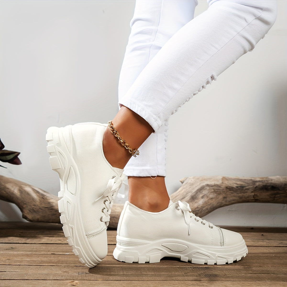 Orthopedische Zwart-Witte Sneakers - Eliza