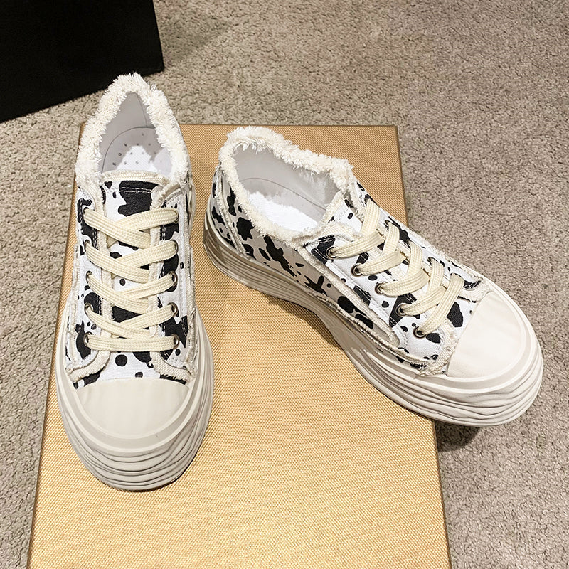 Orthopedische Koeienprint Sneakers - Sophie