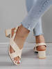 Orthopedische Beige Hakken Sandalen - Sofia