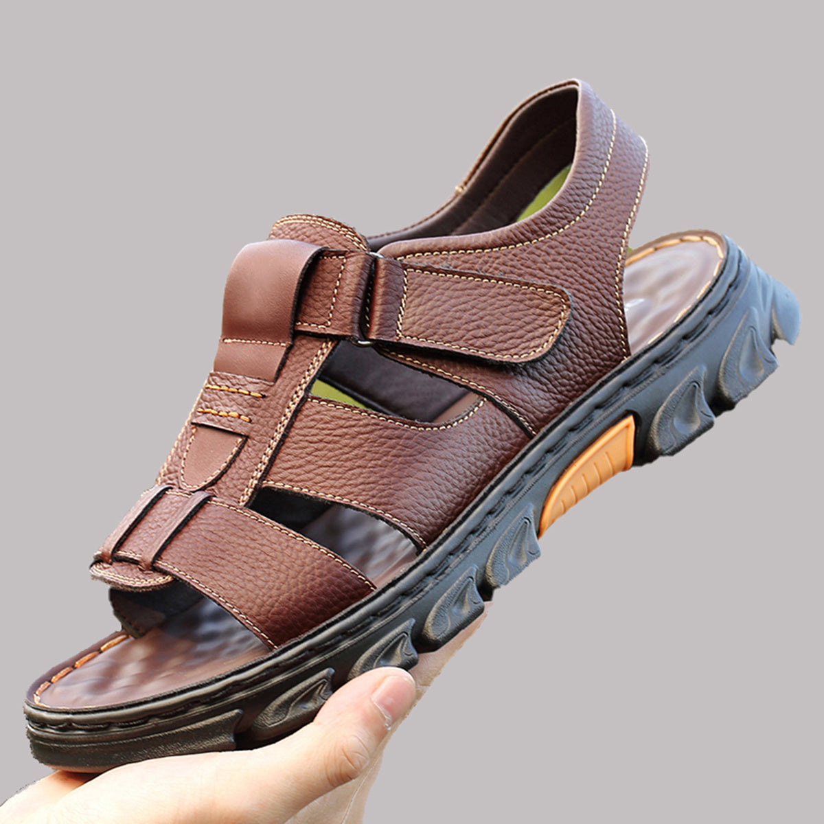 Orthopedische Zwarte Outdoor Sandalen - Lars