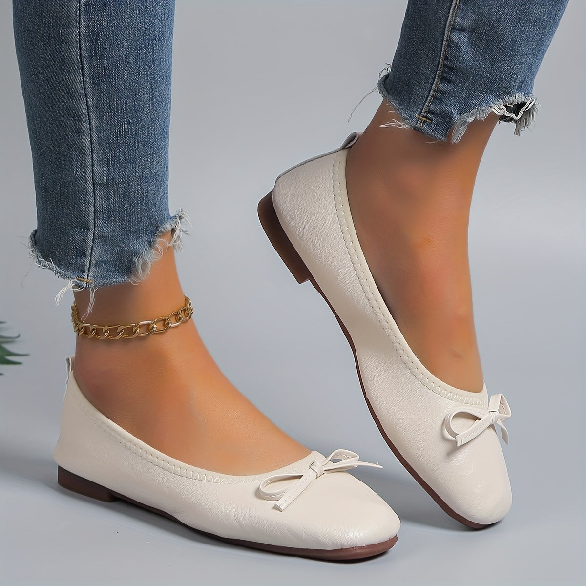 Orthopedische Zwarte Flats met Strik - Sofia