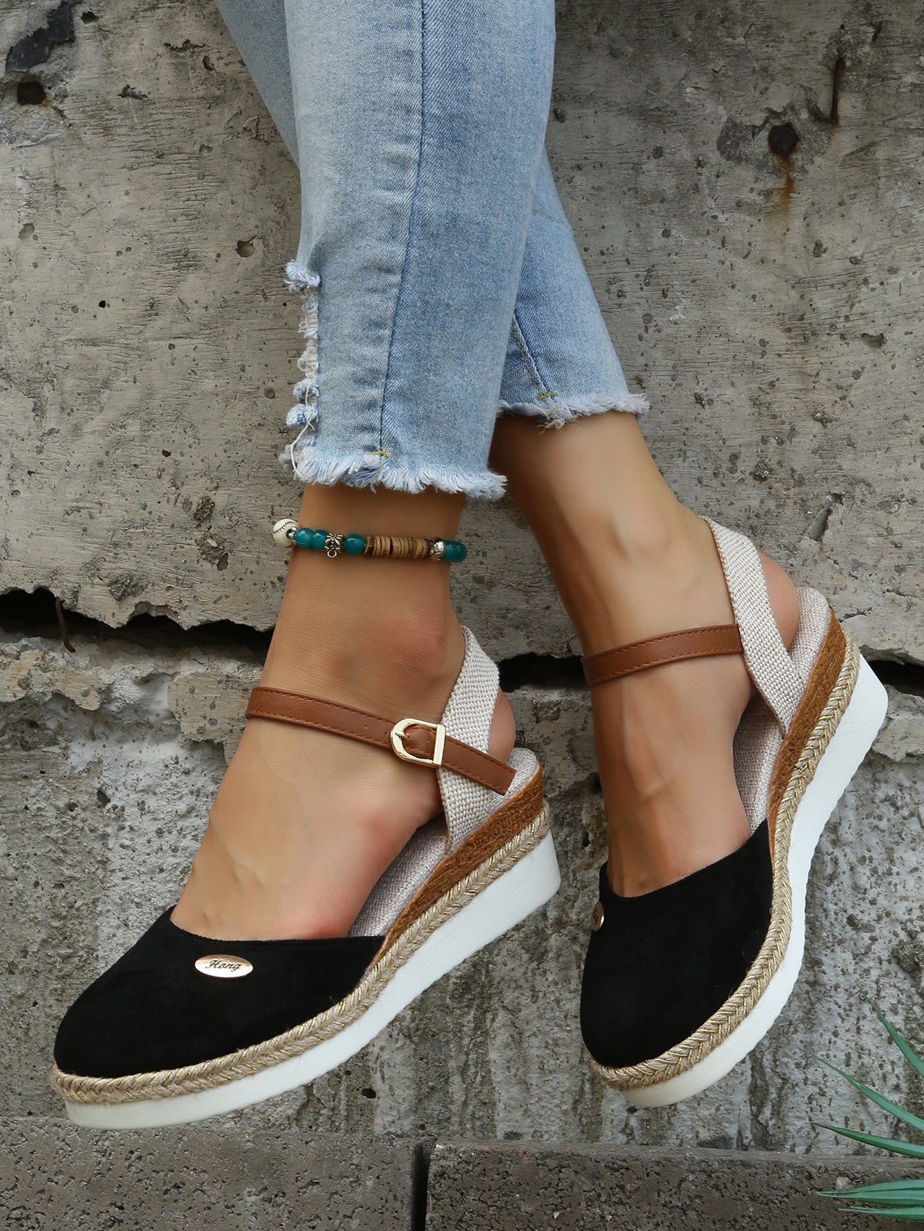 Bella - Orthopedische Trendy Bruine Espadrilles