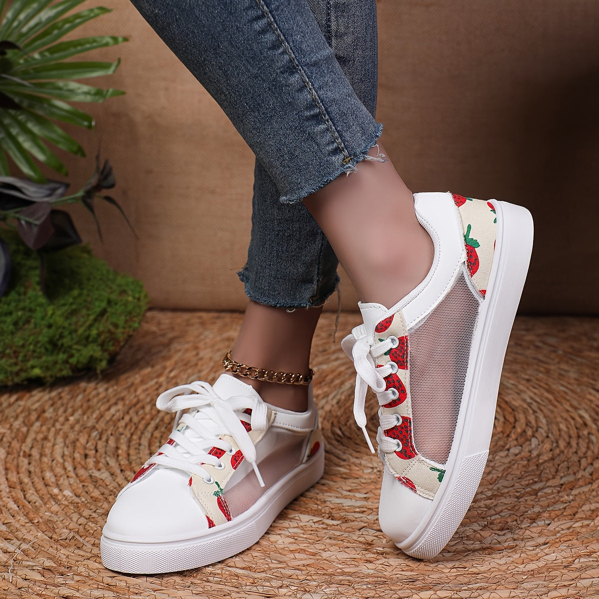 Orthopedic White Sneakers - Julia