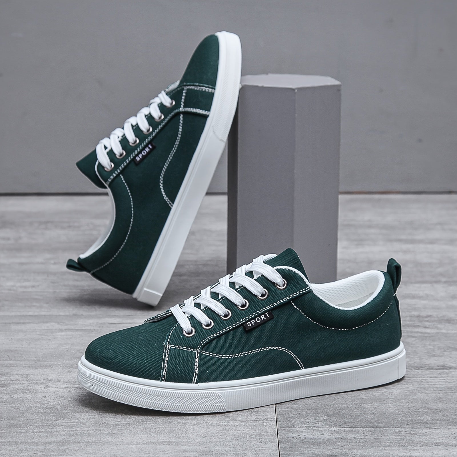 Orthopedische sneakers van zwart canvas - Leon