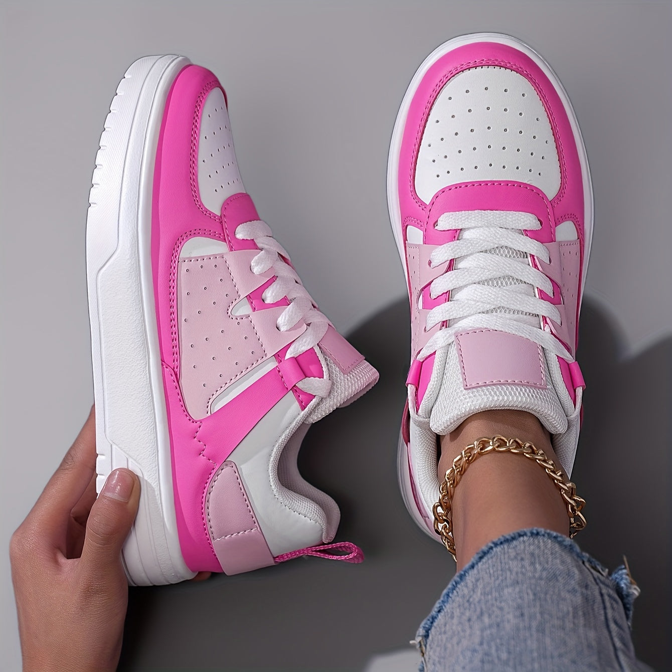 Orthopedisch Roze Sneakers - Anna