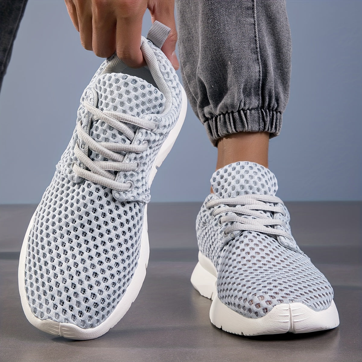 Orthopedische Ademende Witte Sneakers - Lucas