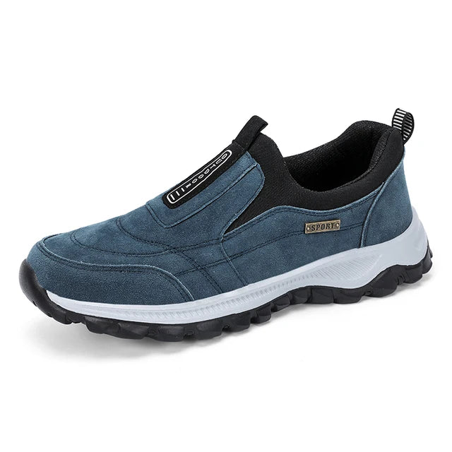 Milo - Orthopedische Zwarte Sportieve Slip-ons