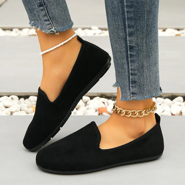 Eva - Orthopedische Elegante Zwarte Flats