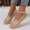 Mia - Orthopedische Beige Gehaakte Loafers