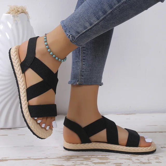 Eva - Orthopedische Beige Comfort Sandalen