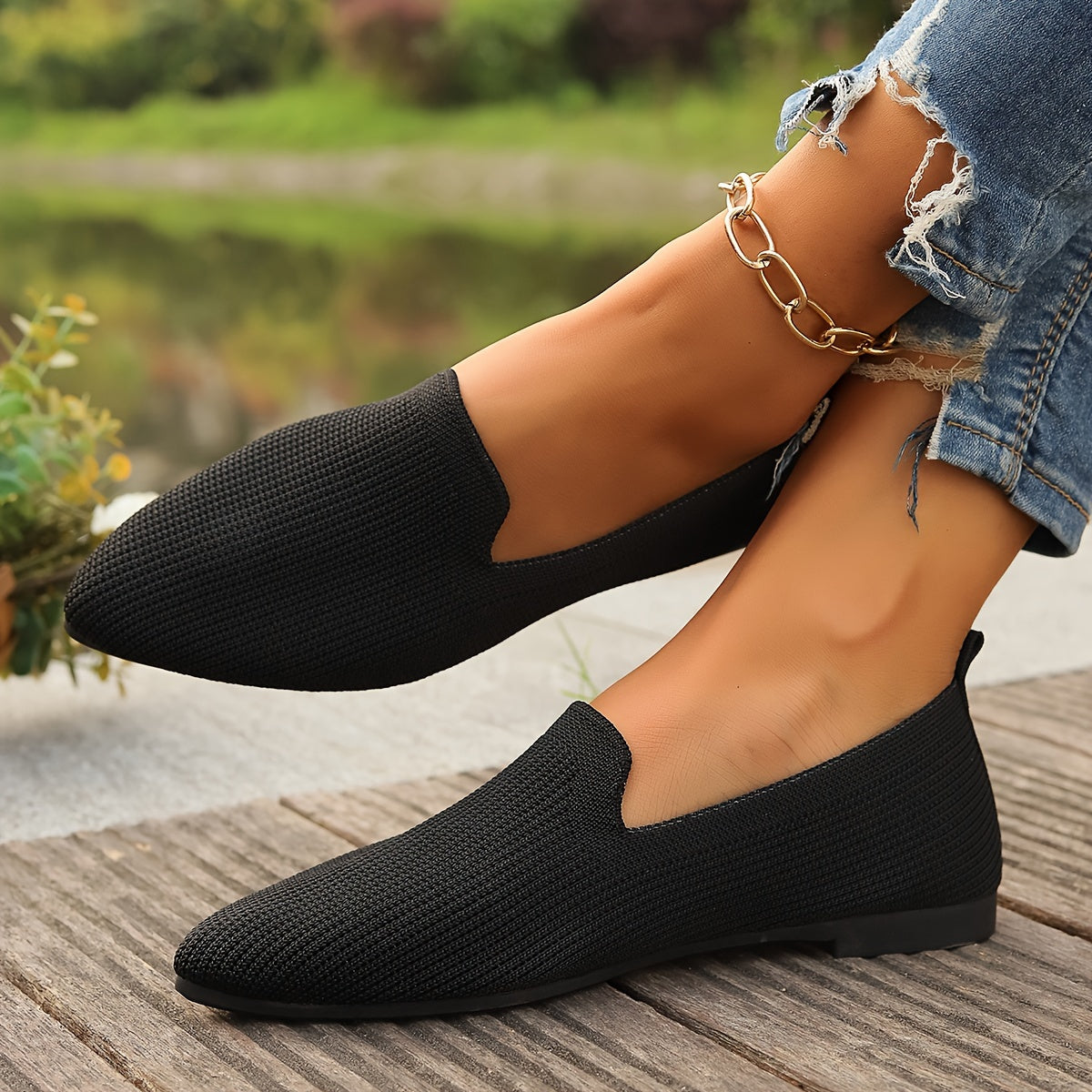 Orthopedische Zwarte Loafers - Lisa