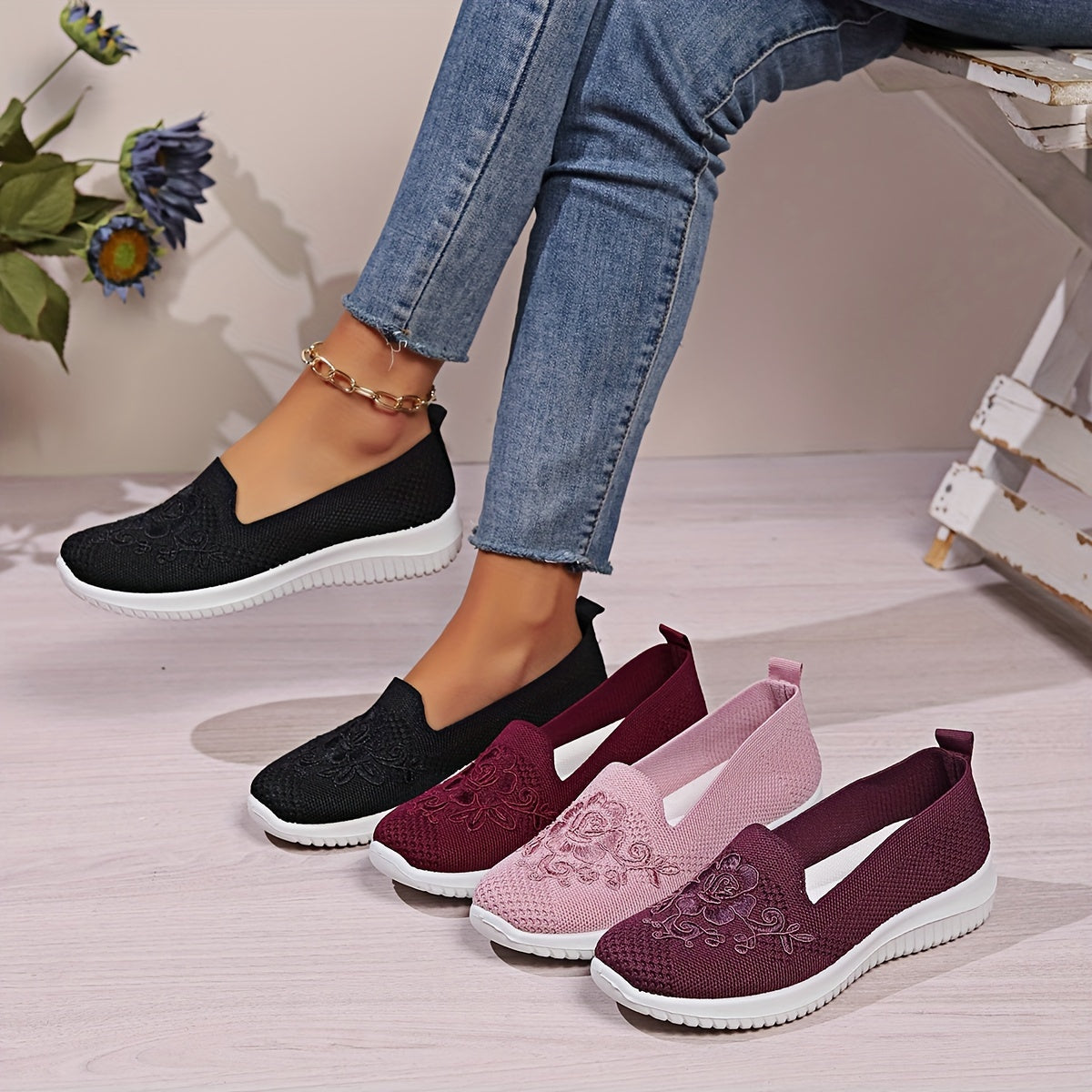 Orthopedische Roze Loafers - Sofia