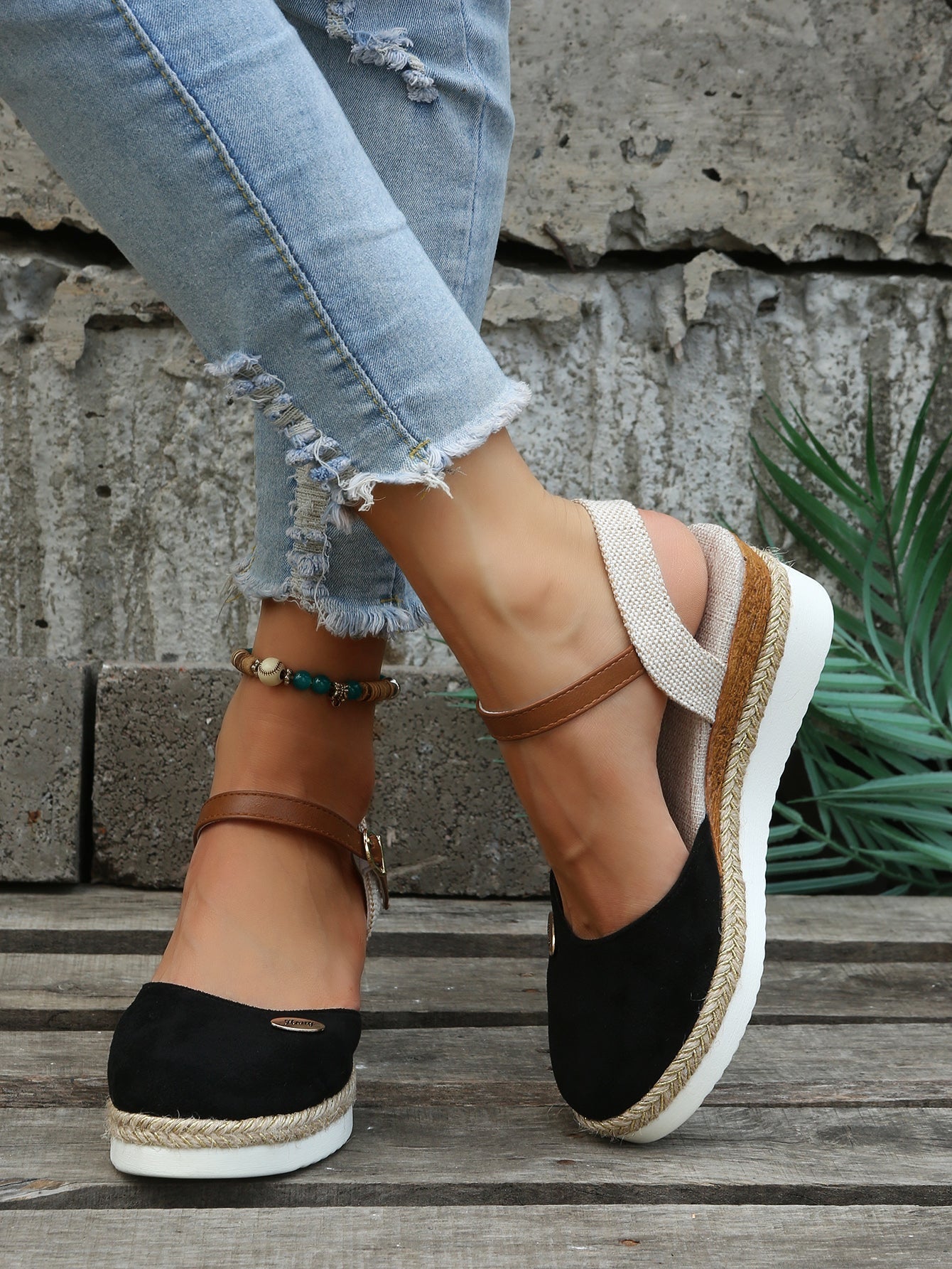 Bella - Orthopedische Trendy Bruine Espadrilles