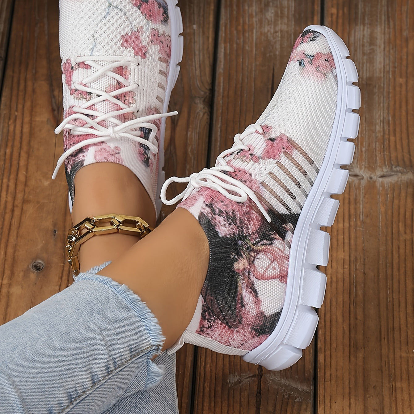 Orthopedic Bloemen Sneakers - Yvonne