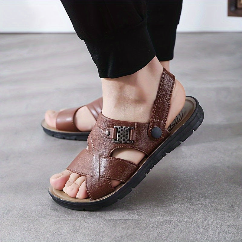 Orthopedische Koffiekleurige Sandalen - Peter