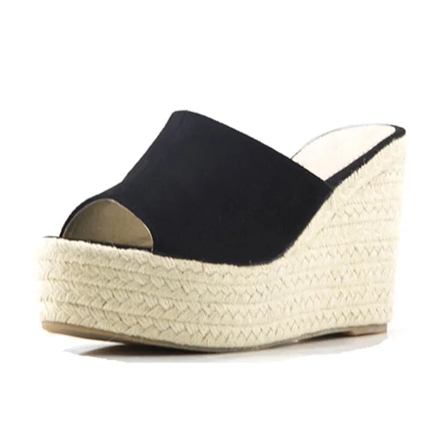 Sophie - Orthopedische Beige Sleehak Slippers