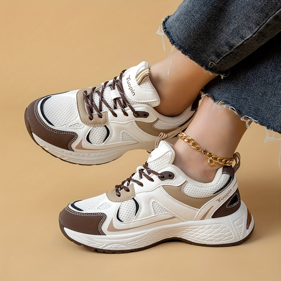 Orthopedische Bruine Sneakers - Sandra