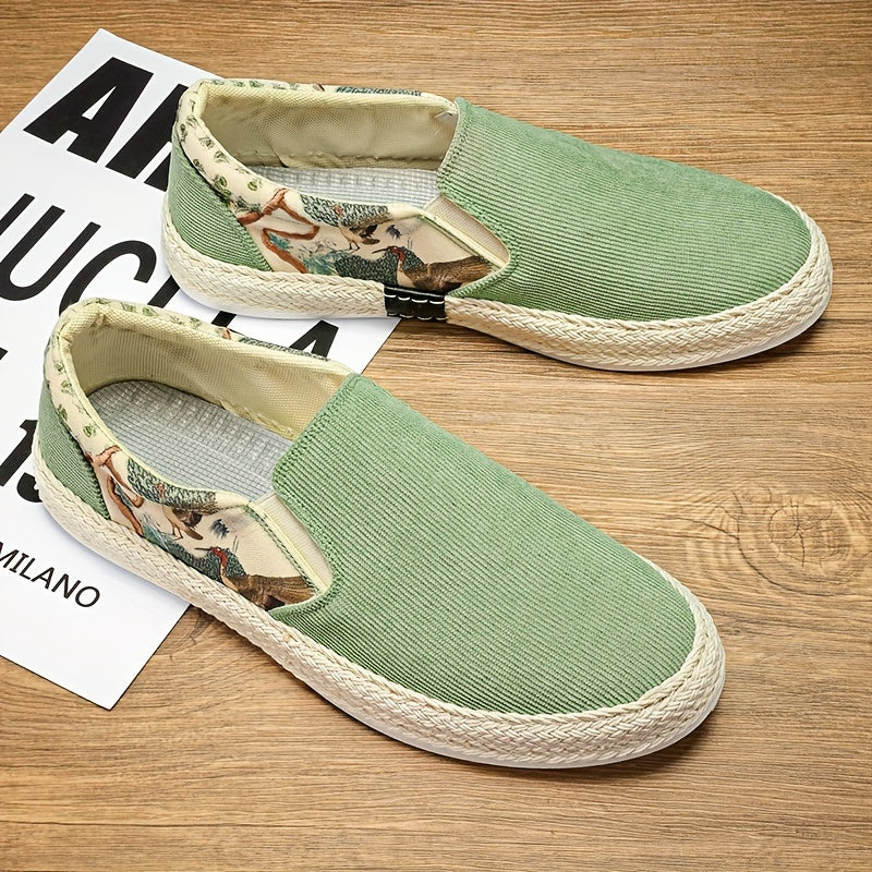 Orthopedische groene canvas schoenen - Henrik