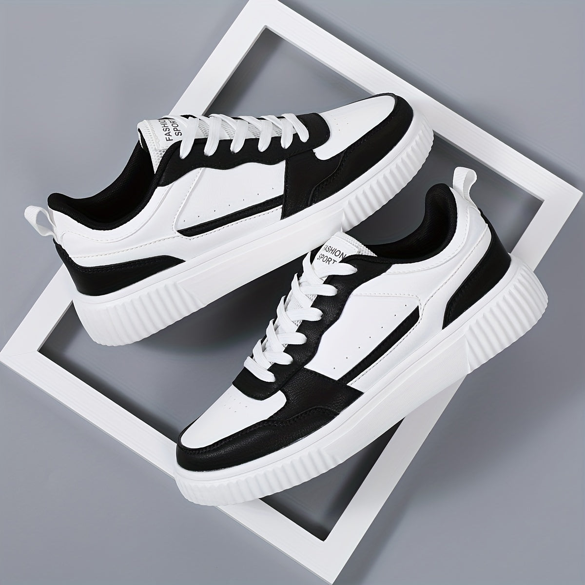 Orthopedische Zwart-Witte Sneakers - Max