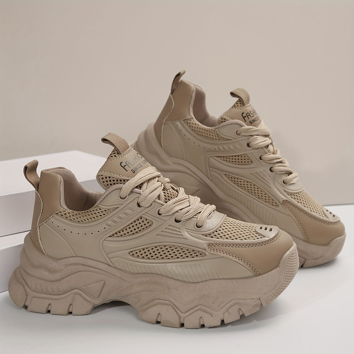 Orthopedische Khaki Sneakers - Eva