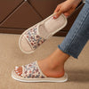 Orthopedische Linnen Bruine Slippers - Maria