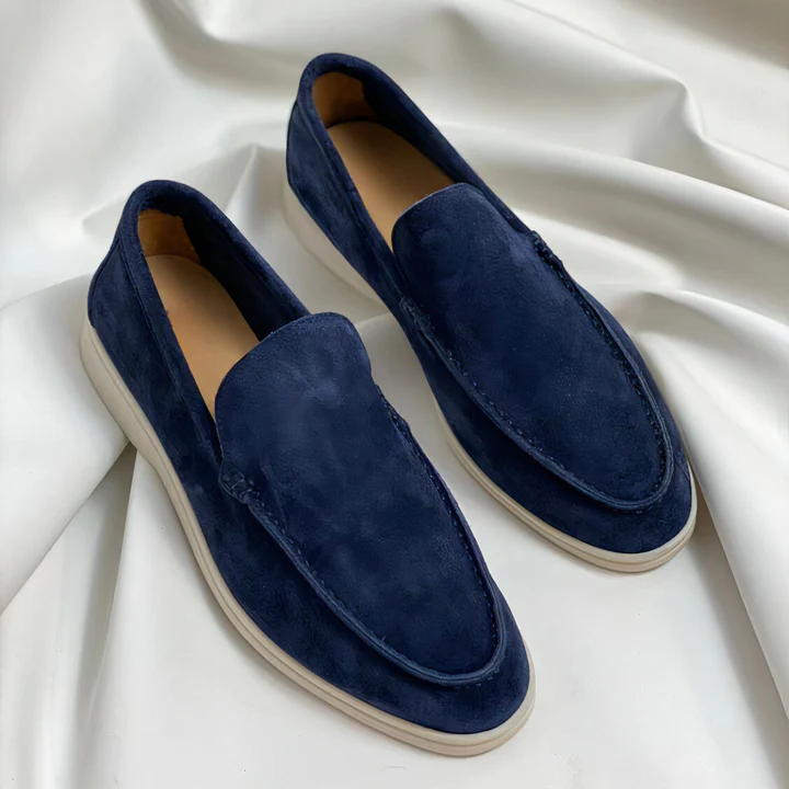 Luuk - Orthopedische Marineblauwe Loafers