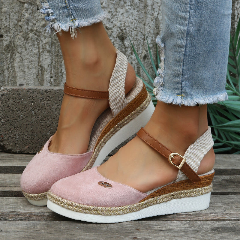 Bella - Orthopedische Trendy Bruine Espadrilles