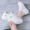 Orthopedische Witte Sneakers met Groen - Lisa