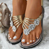 Orthopedische Gouden Slippers Kristal - Sophia