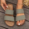 Orthopedische Zwarte Band Slippers - Laura