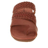 Eva - Orthopedische Gevlochten Cognac Slippers