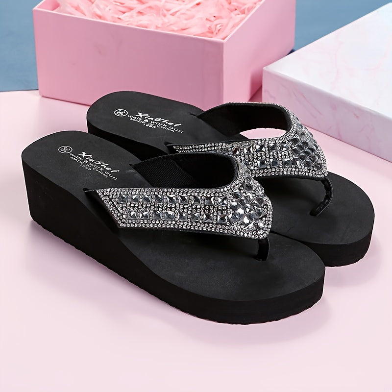 Orthopedische Witte Strass Slippers - Helena