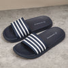 Orthopedische Gestreepte Zwarte Slippers - Marco