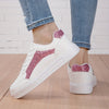 Orthopedische Sneakers Wit met Roze Glitter - Lara