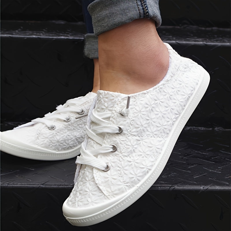 Orthopedische Witte Kant Sneakers - Lisa