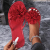 Orthopedische Rode Pompon Slippers - Julia