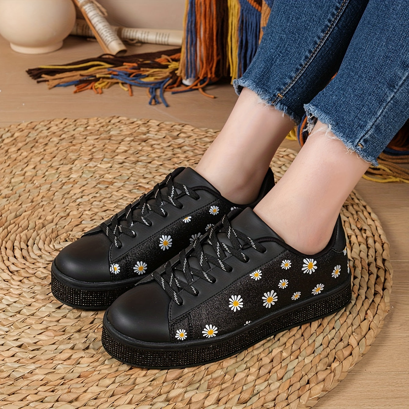 Orthopedische Gouden Daisy Sneakers - Laura