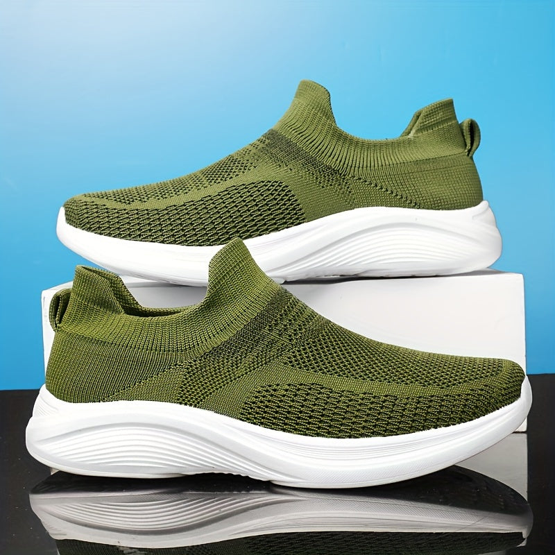 Orthopedische Ademende Groene Slip-Ons - Thomas