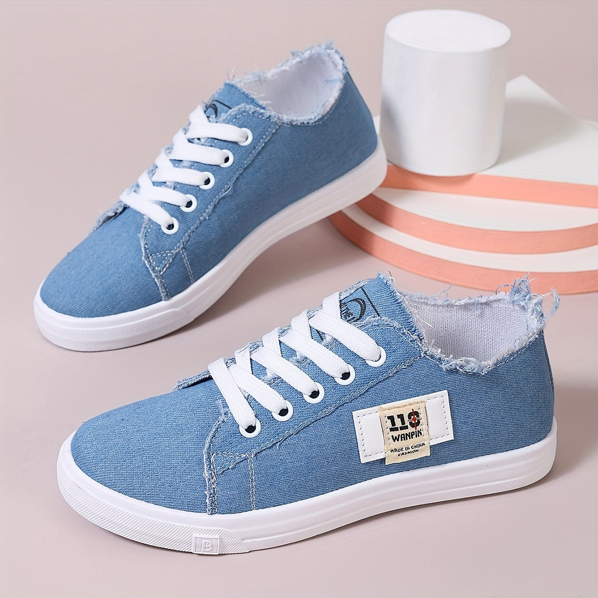 Orthopedische Lichtblauwe Sneakers - Eva