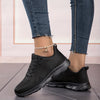 Orthopedic Black Comfort Sneakers - Sarah