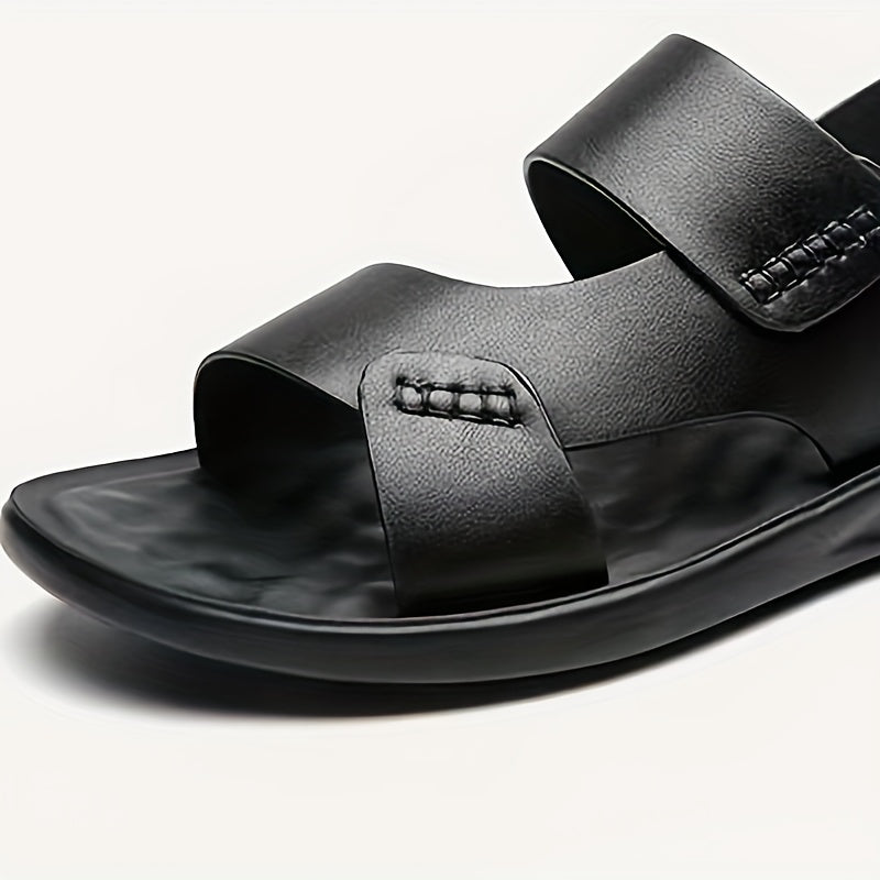 Orthopedische zwarte designer herensandalen - Felix